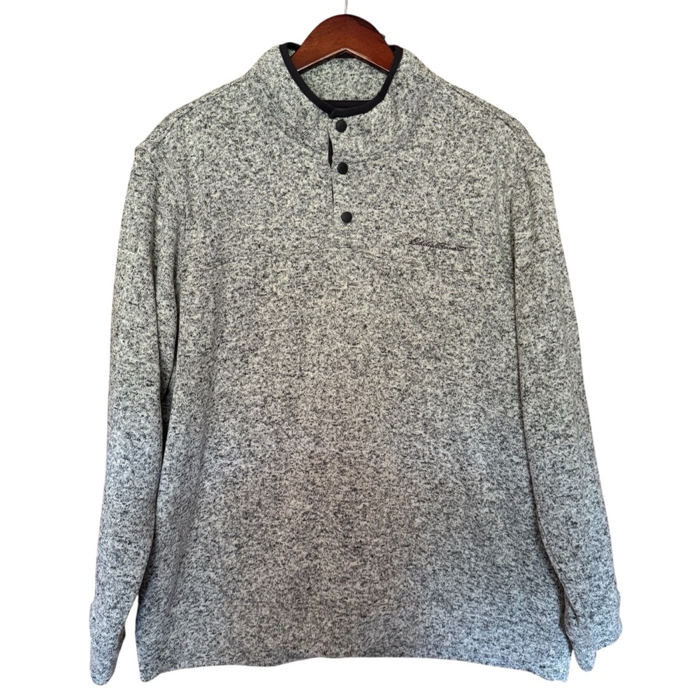 Eddie Bauer Grey Fleece Pullover XXL